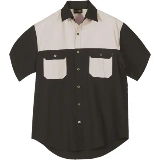 Black Stone Two Tone Bush Shirt